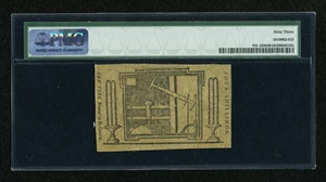 image for: New York January 6, 1776 (Water Works) 4s PMG Choice Uncirculated 63....