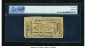 image for: New Jersey April 23, 1761 £6 PMG Very Fine 25....