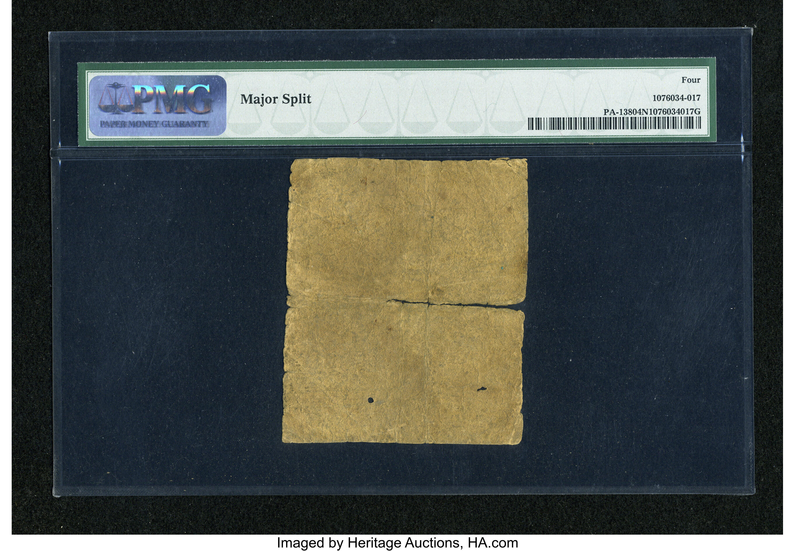 image for: Pennsylvania March 10, 1769 1s PMG Good 4 Net....