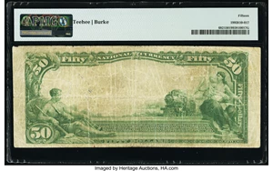 image for: Trinidad, CO - $50 1902 Plain Back Fr. 682 The First National Bank Ch. # 2300 PMG Choice Fine 15....