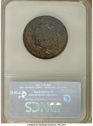 image for: 1810 1C S-284, B-5, R.3--Corroded--NCS. Unc Details....