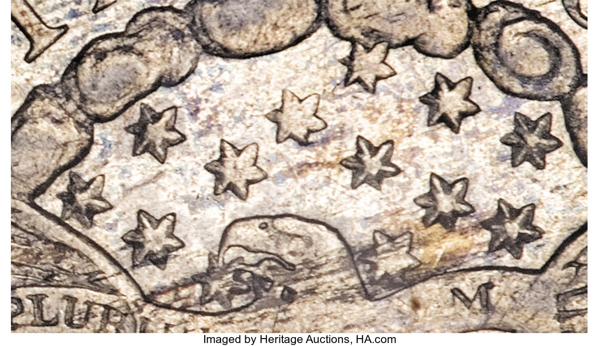 image for: 1798/97 10C 13 Stars on Reverse MS63 PCGS. CAC....