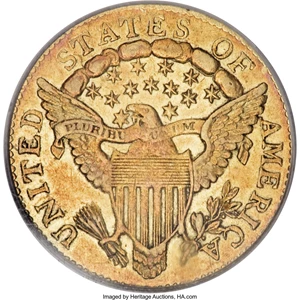 image for: 1806/5 $2 1/2 7x6 Stars AU55 PCGS. CAC....