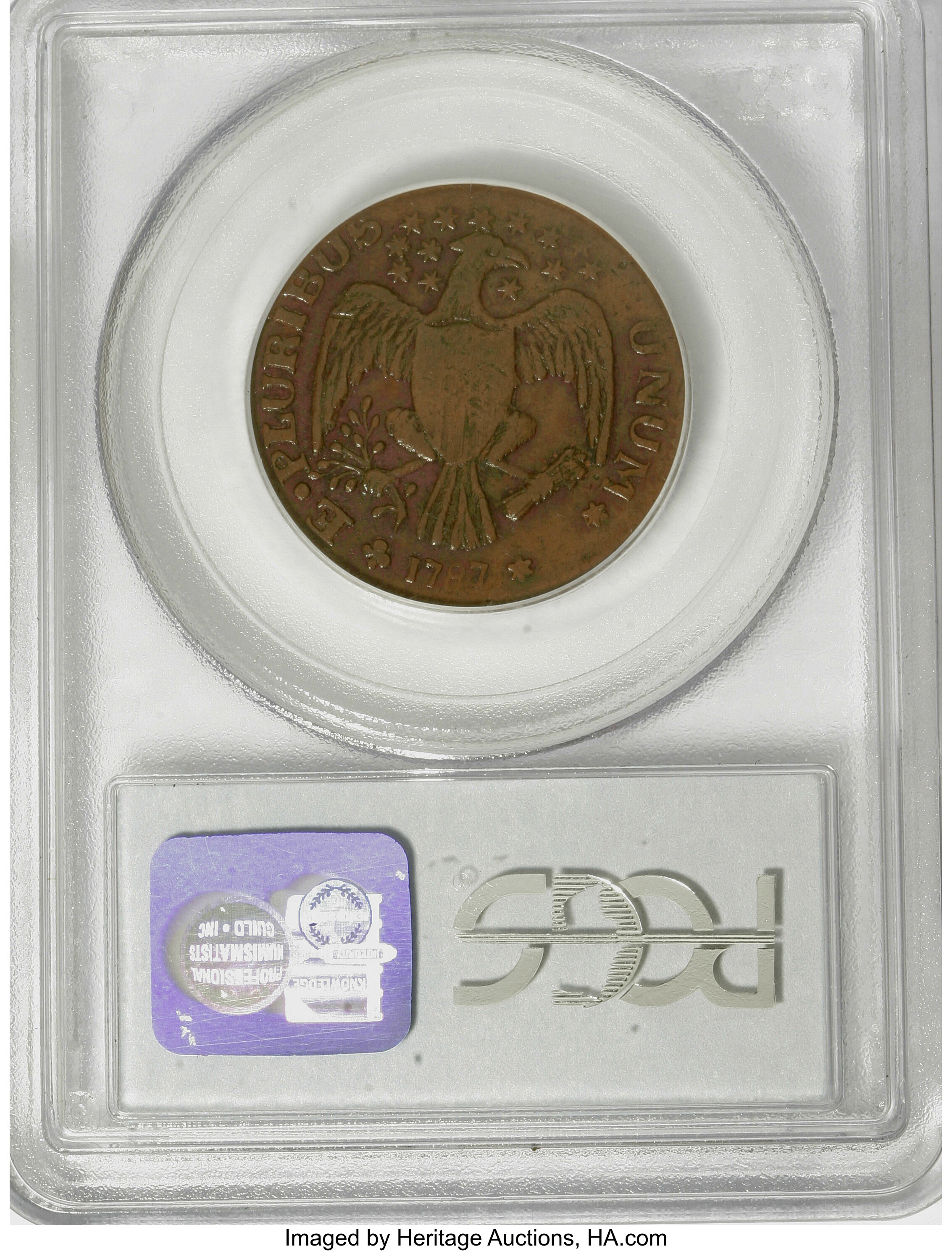 image for: 1787 COPPER New York Excelsior Copper, Eagle Left XF45 PCGS....