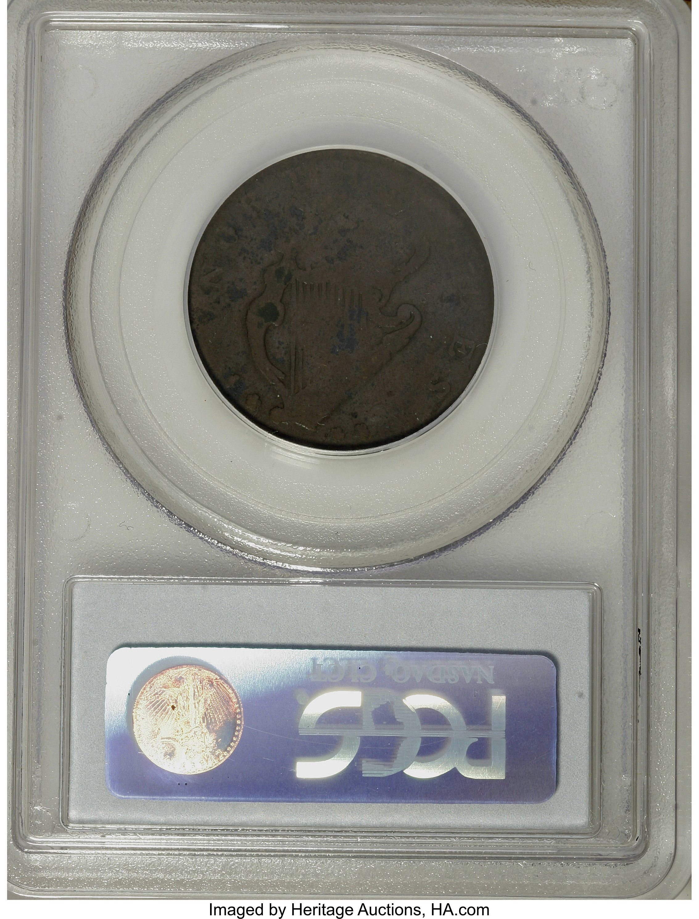 image for: (1795) 1/2P Washington North Wales Halfpenny, Two Stars at Each Side of Harp Fine 15 PCGS....