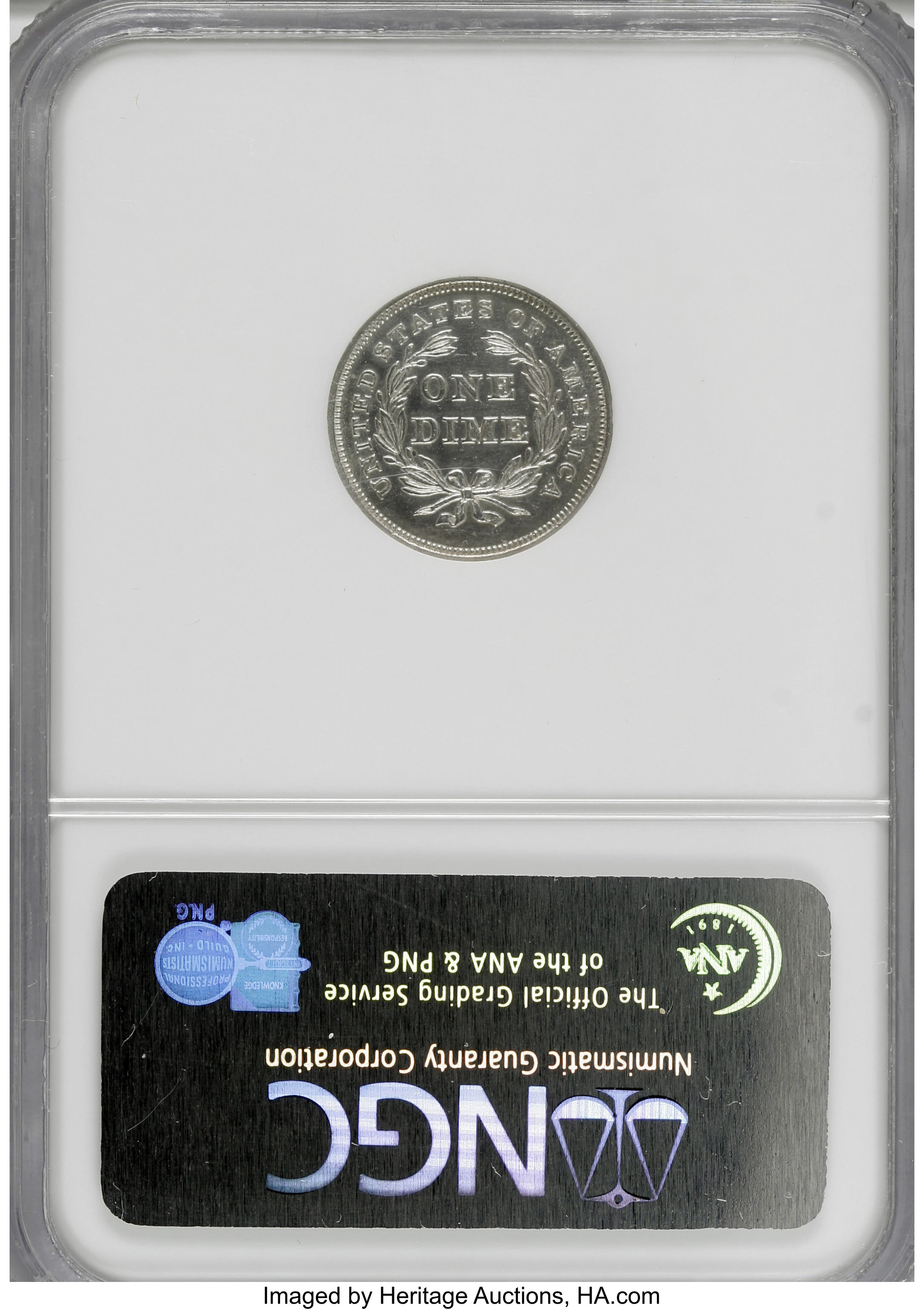 image for: 1839 10C No Drapery PR62 NGC....