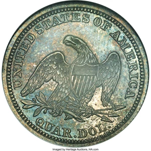 image for: 1857 25C PR66 NGC....