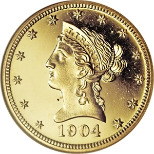 image for: 1904 $10 PR64 Cameo ANACS....