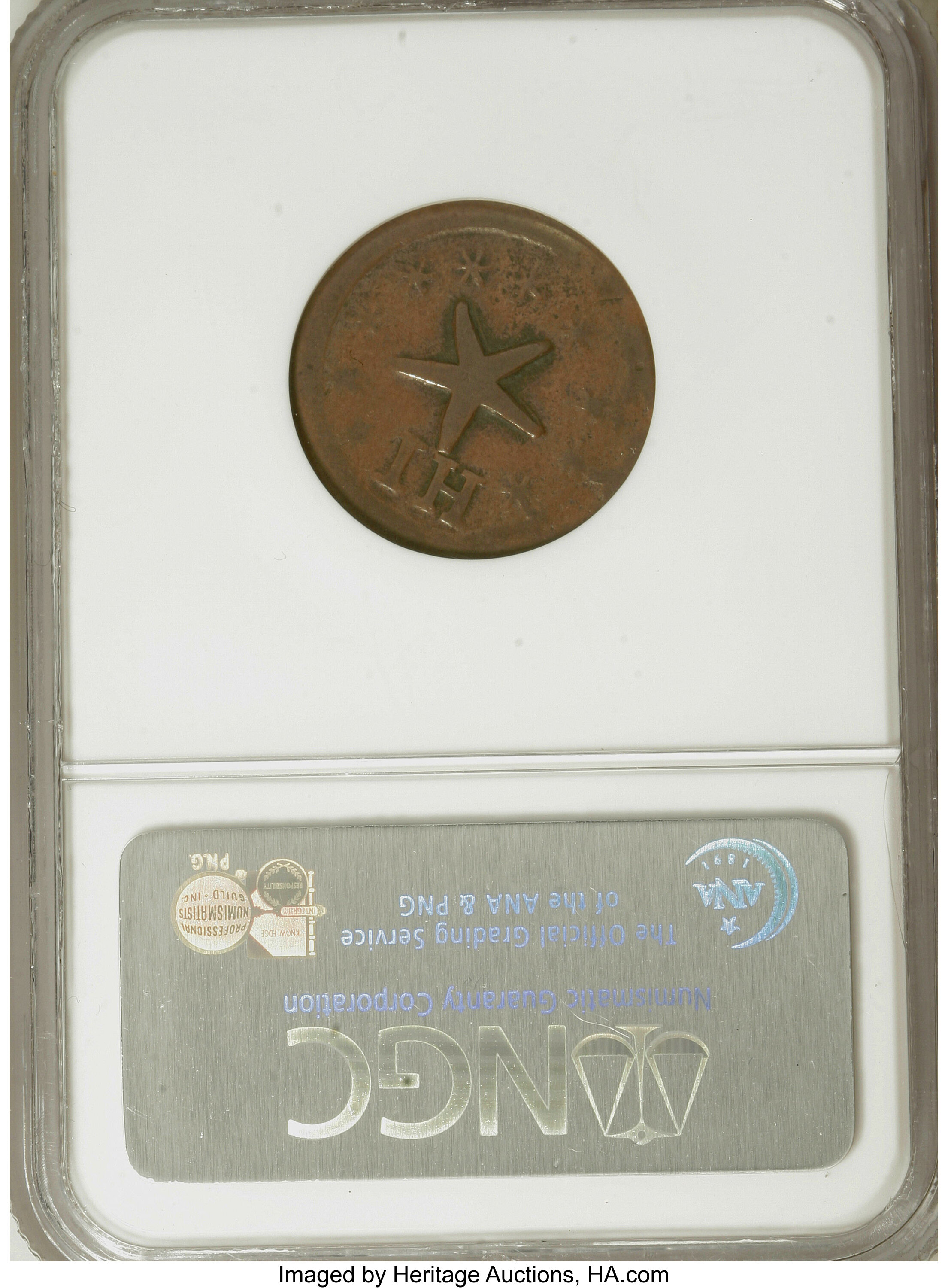 image for: 1871 Hawaii Wailuku Plantation 12.5 Cents VF25 NGC....