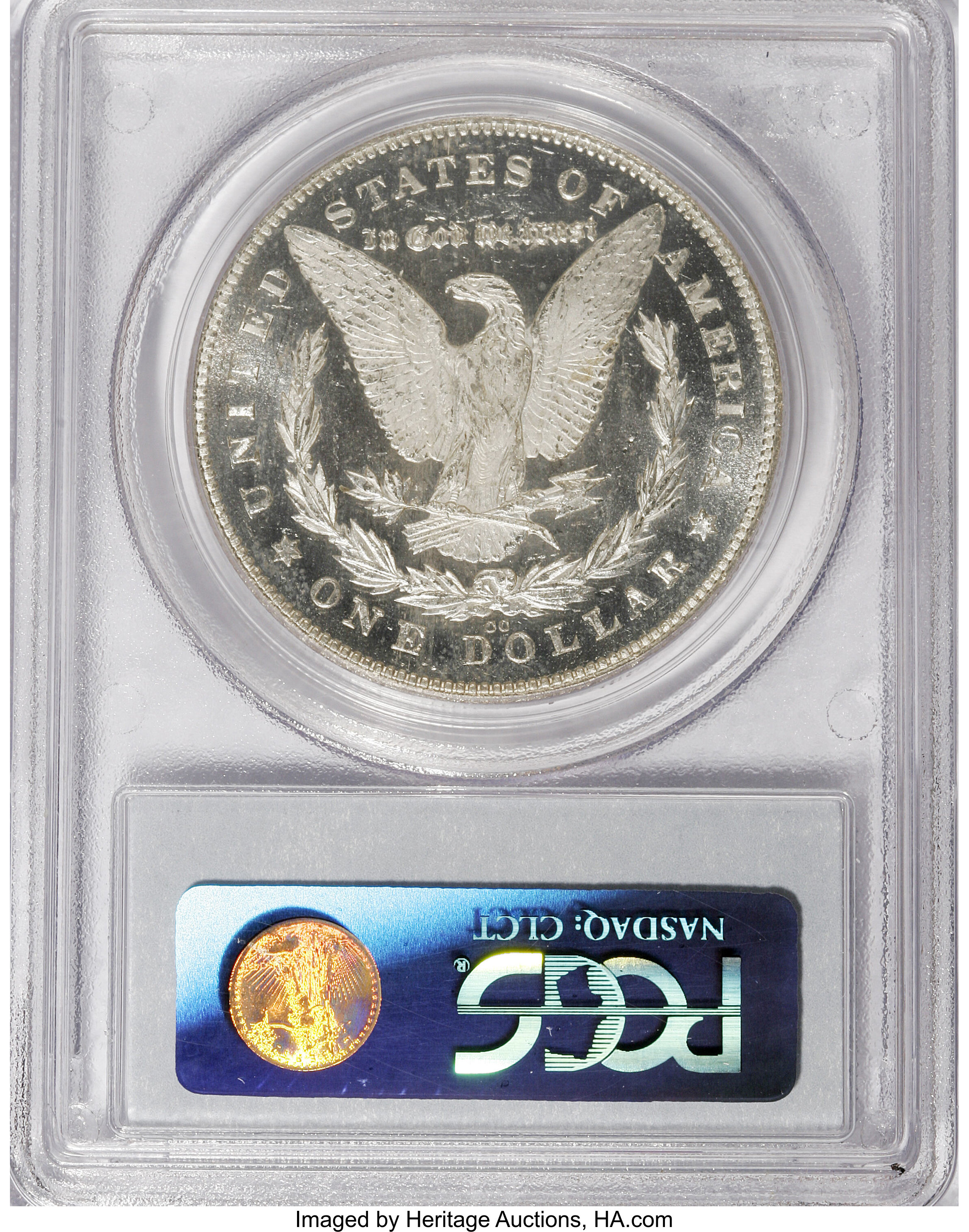 image for: 1880/79-CC $1 Reverse of 1878 MS64 Deep Mirror Prooflike PCGS....