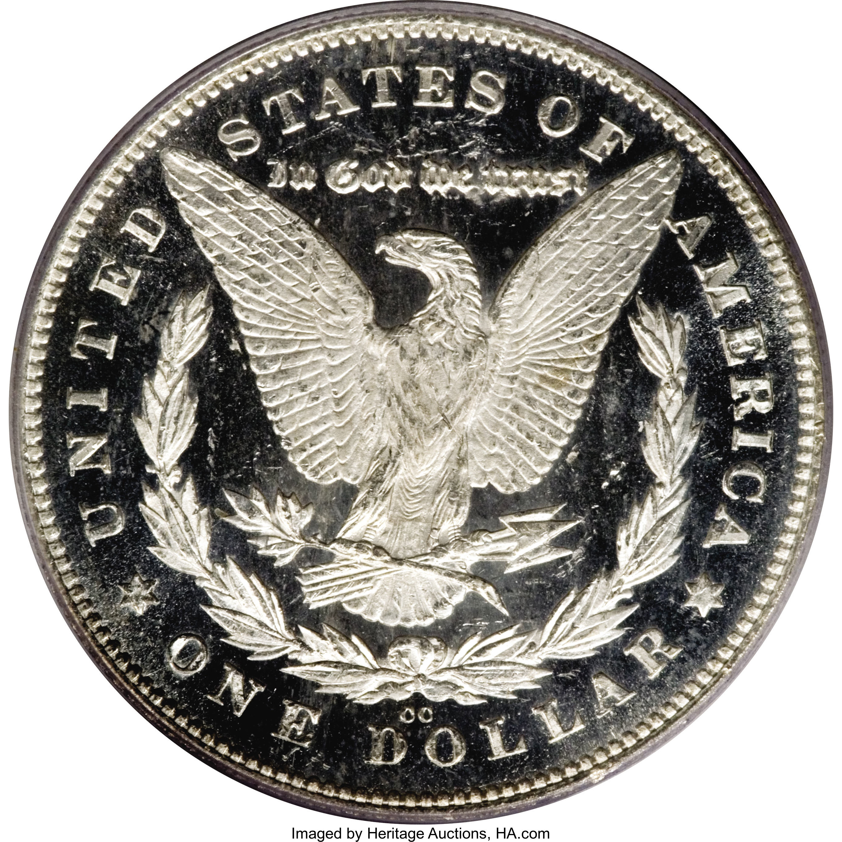 image for: 1880/79-CC $1 Reverse of 1878 MS64 Deep Mirror Prooflike PCGS....