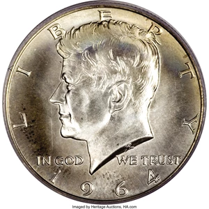 image for: 1964 50C SMS MS67 PCGS....