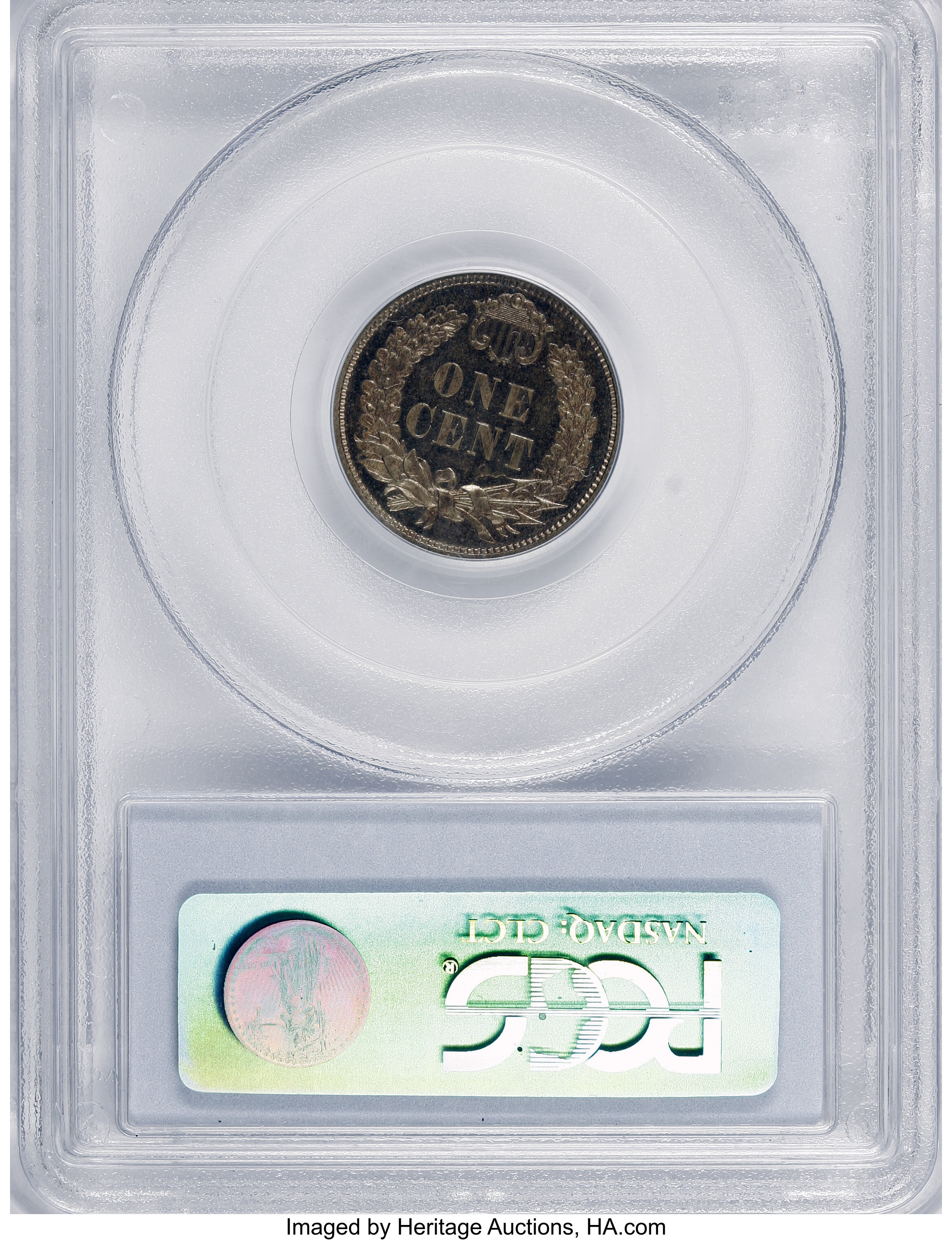 image for: 1858 P1C Flying Eagle Cent, Judd-193, Pollock-236, R.5, PR65 PCGS....