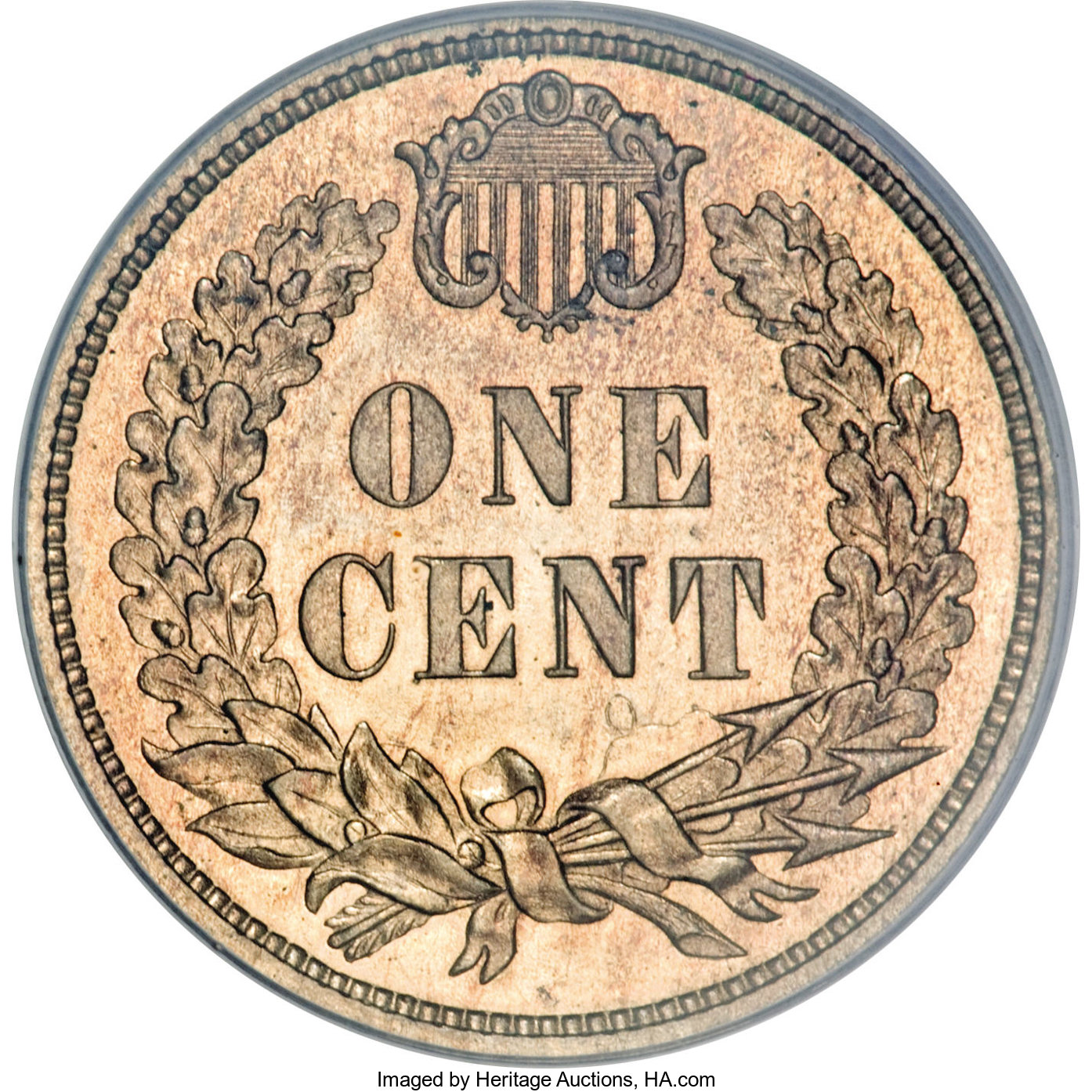 image for: 1858 P1C Flying Eagle Cent, Judd-193, Pollock-236, R.5, PR65 PCGS....