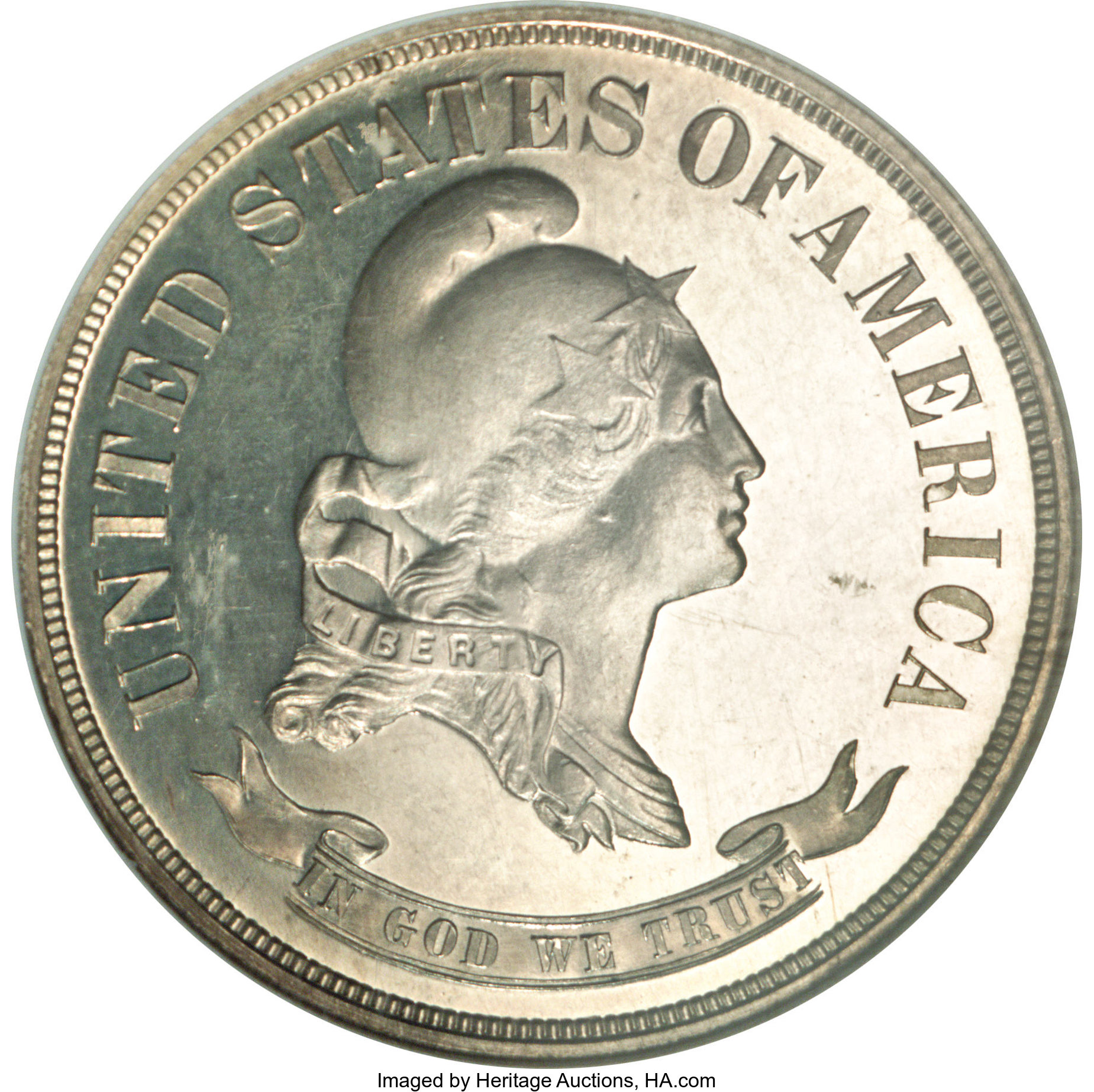 image for: 1870 50C Standard Silver Half Dollar, Judd-939, Pollock-1052, R.5, PR65 Cameo NGC....