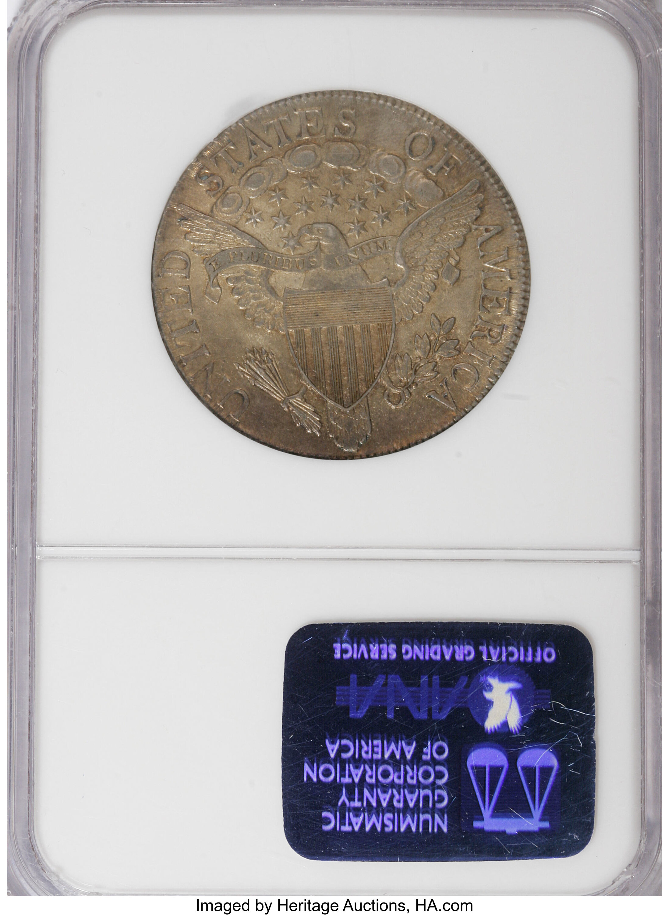 1806 50c Pointed 6, No Stem MS61 thumbnail 2