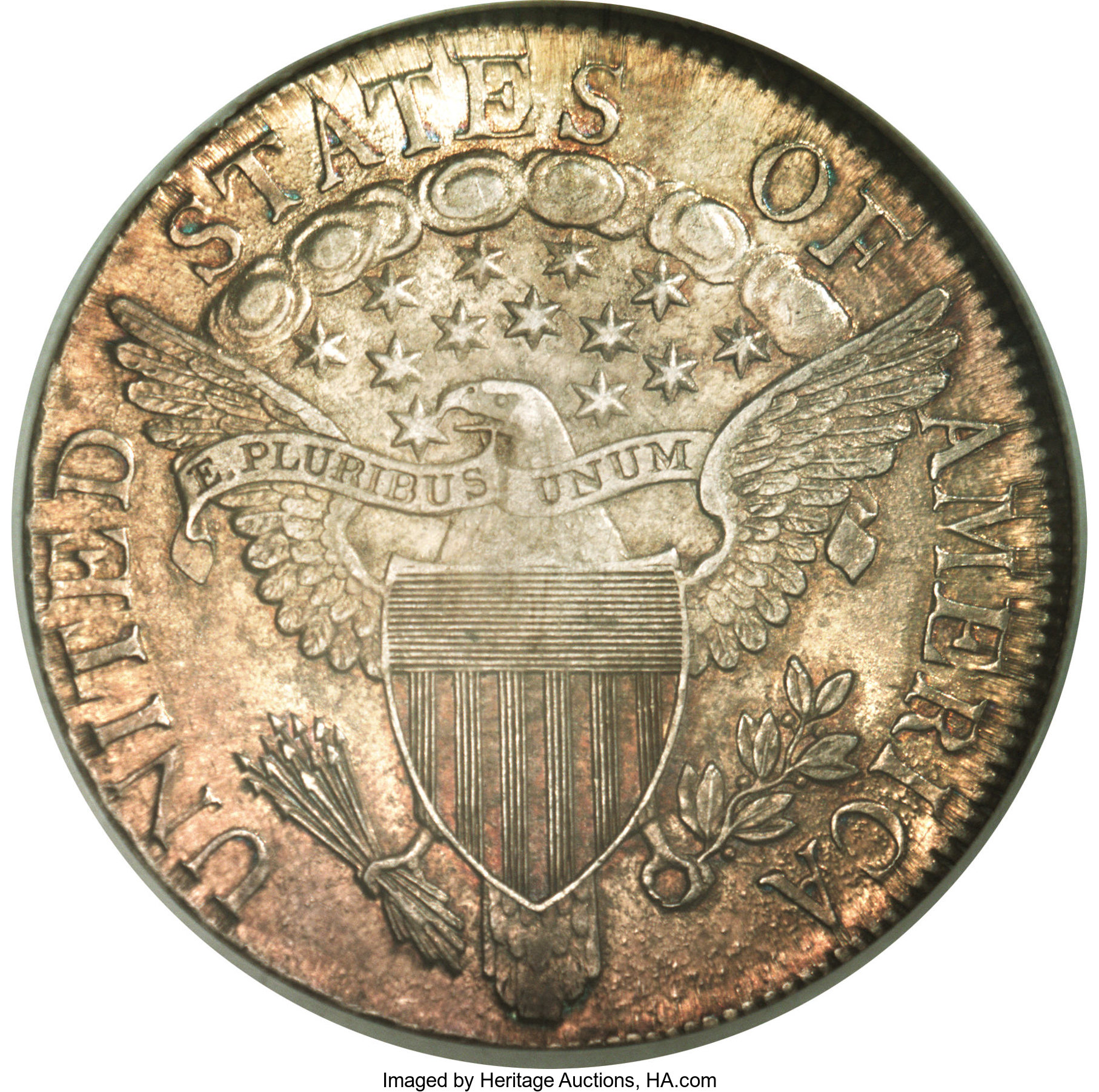 1806 50c Pointed 6, No Stem MS61 thumbnail 3