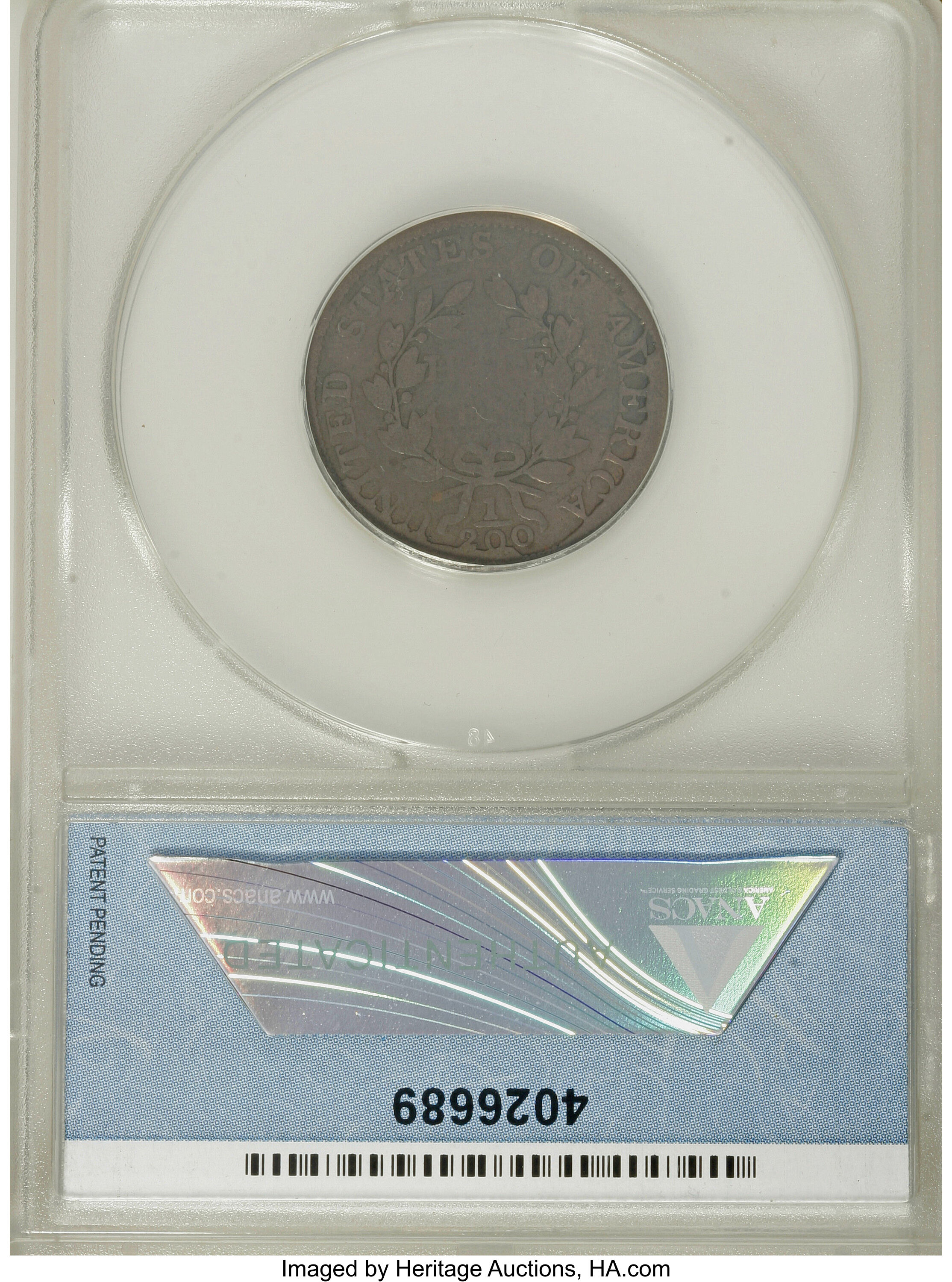 1804 1/2c Plain 4, Stems MS BN AG3 BN thumbnail 4