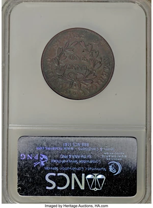 image for: 1801 1C S-224, B-13, R.1--Burnished--NCS. VF Details. NGC Census: (0/0). PCGS Population (0/1). (#36254)...