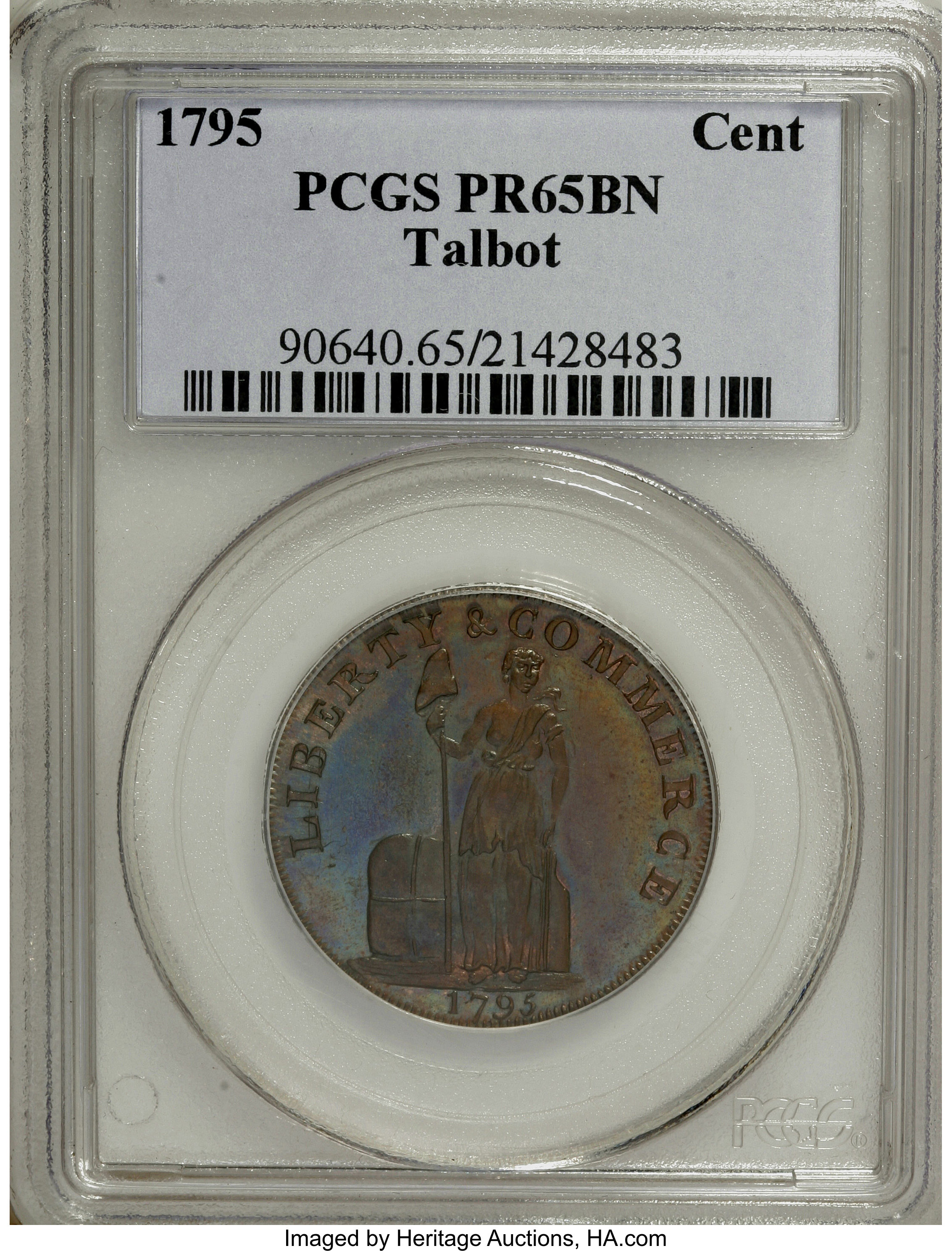 image for: 1795 Cent Talbot, Allum & Lee Cent PR65 Brown PCGS....