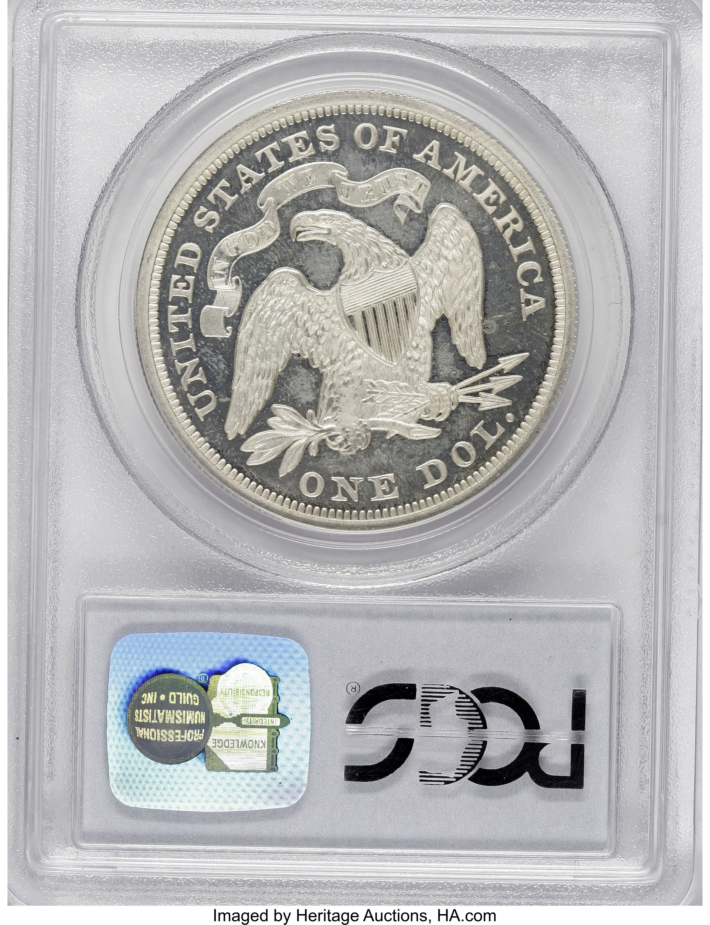 image for: 1870 $1 PR65 Deep Cameo PCGS....