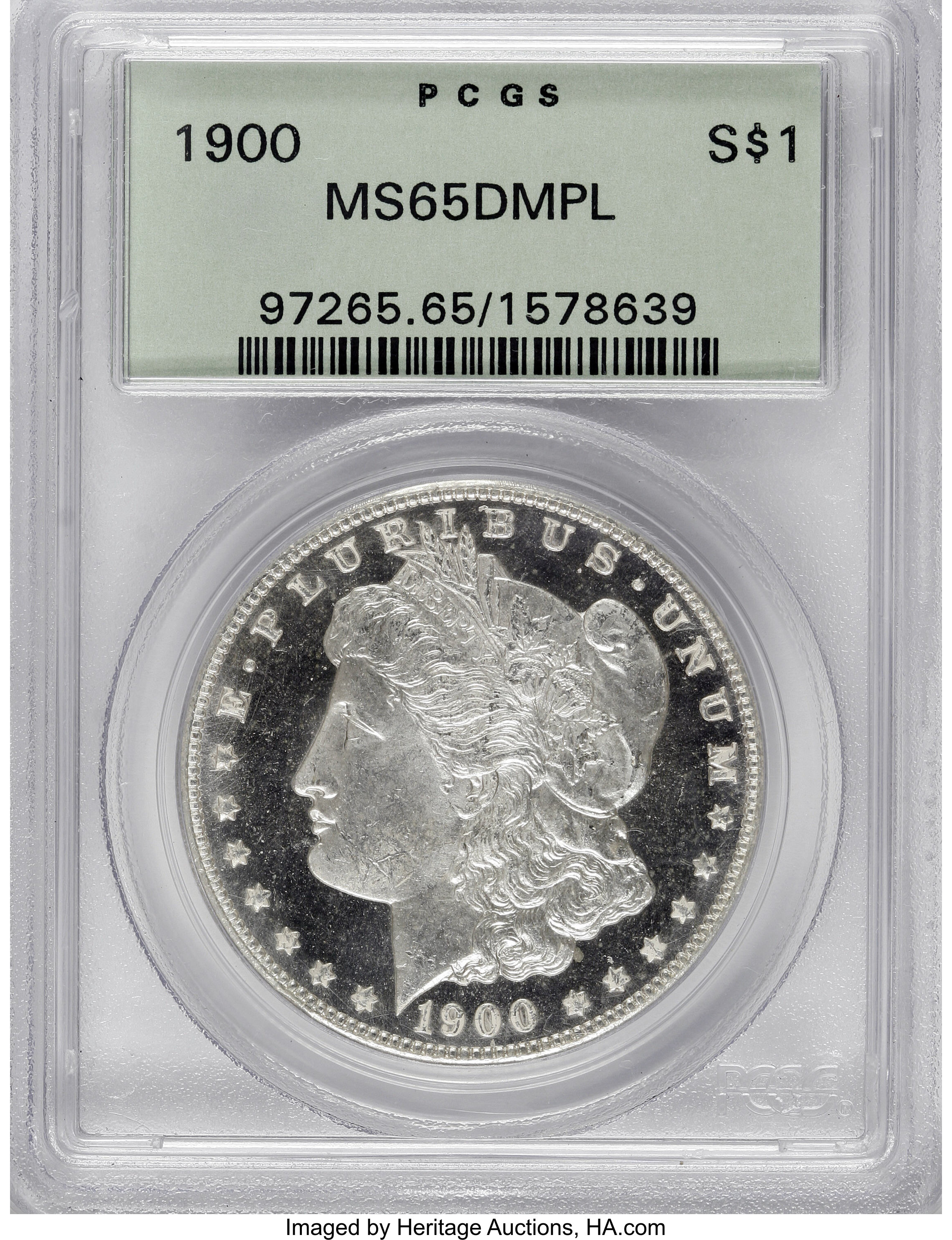 image for: 1900 $1 MS65 Deep Mirror Prooflike PCGS....