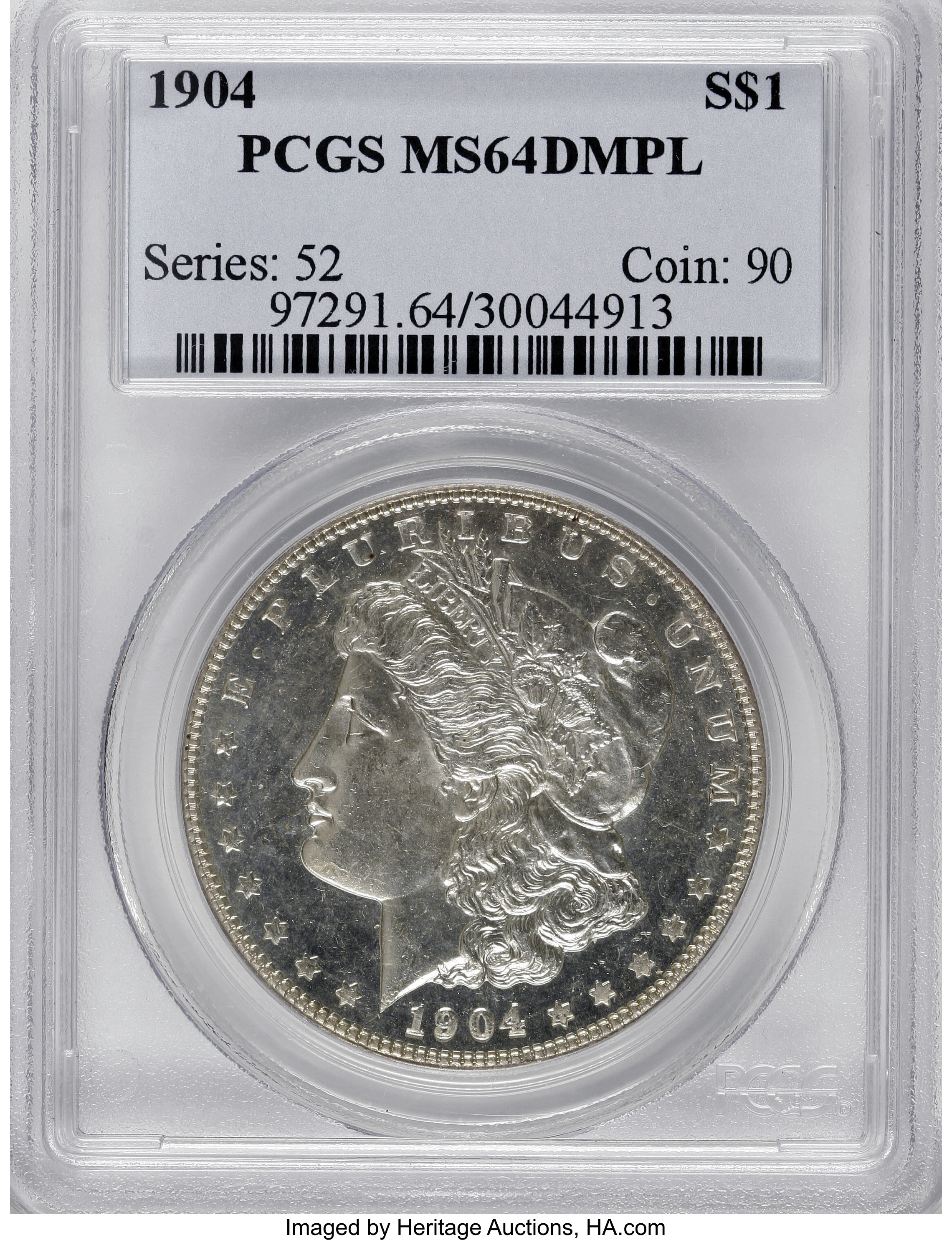 image for: 1904 $1 MS64 Deep Mirror Prooflike PCGS....