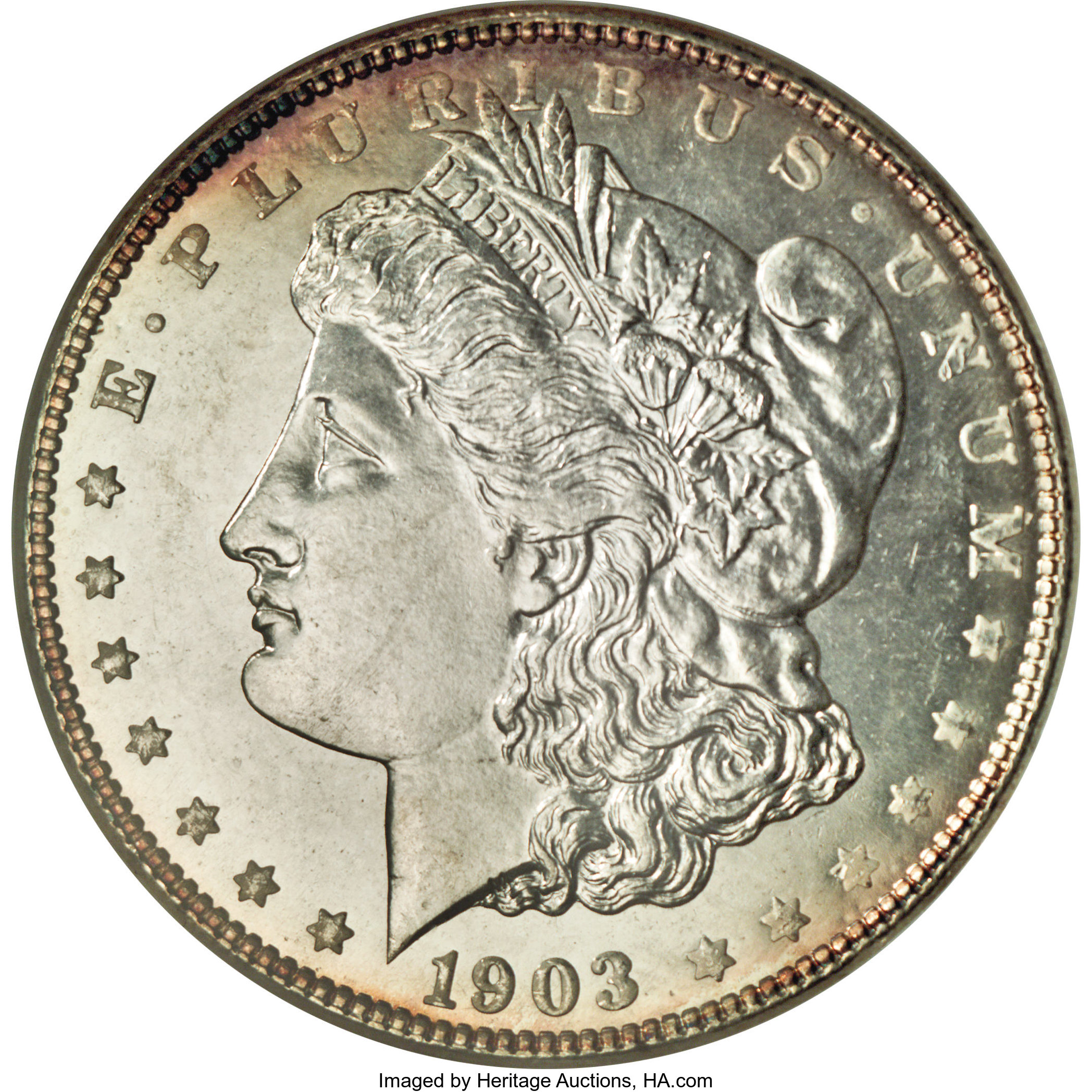 image for: 1903 $1 MS65 Deep Mirror Prooflike NGC. CAC....