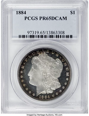 image for: 1884 $1 PR65 Deep Cameo PCGS....