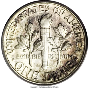 image for: 1964 10C SMS MS65 PCGS....