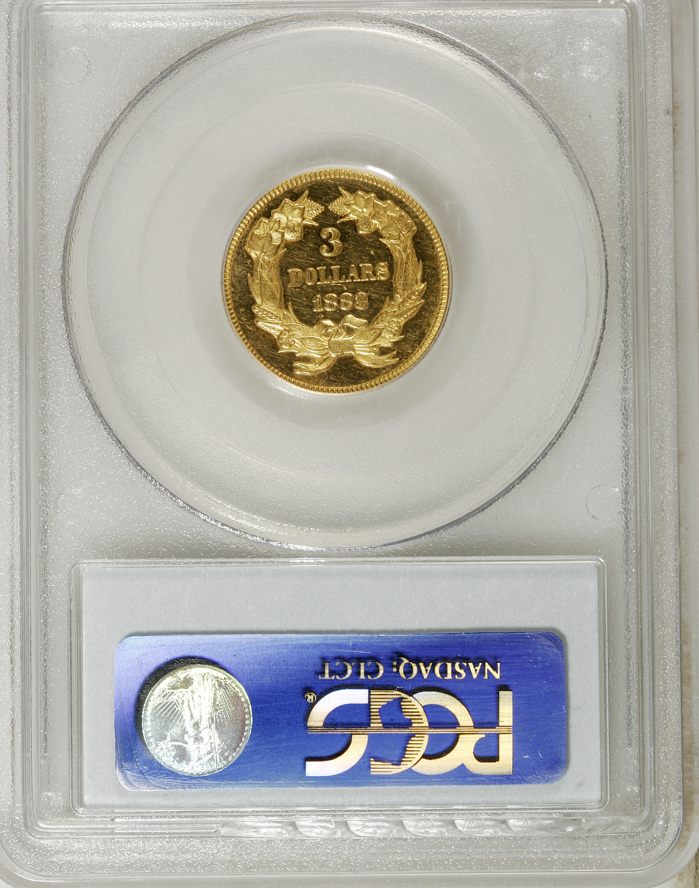 image for: 1883 $3 PR62 Cameo PCGS. CAC....