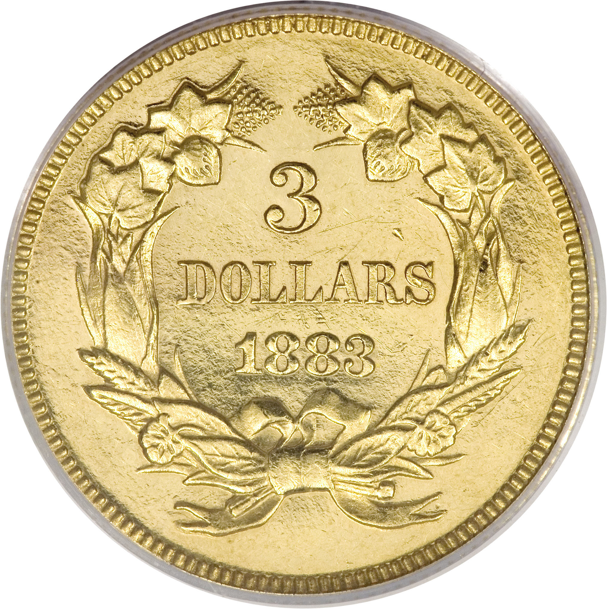 image for: 1883 $3 PR62 Cameo PCGS. CAC....