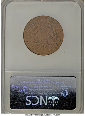 image for: 1794 1C Head of 1794, S-44, B-33, R.1--Corroded--NCS. VG Details. NGC Census: (0/0). PCGS Population (0/1). (#35597)...