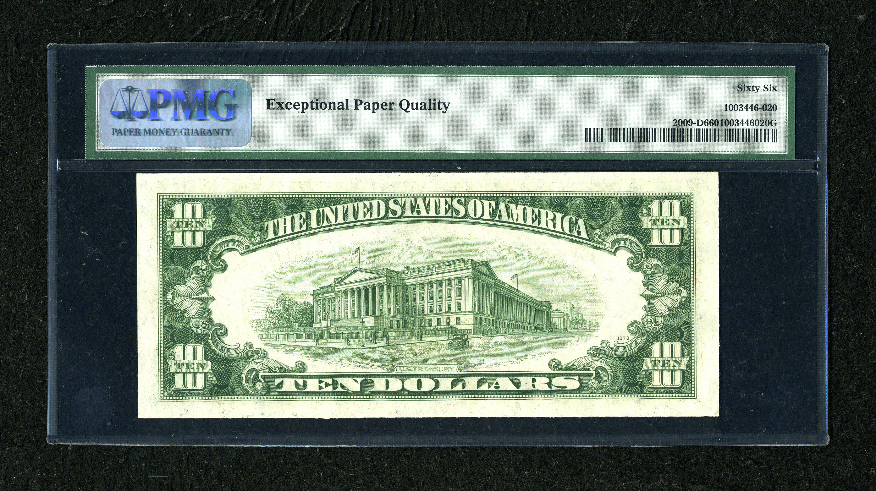 image for: Fr. 2009-D $10 1934D Federal Reserve Note. PMG Gem Uncirculated 66 EPQ....