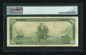 image for: Fr. 1071 $50 1914 Federal Reserve Note PMG Very Fine 20....