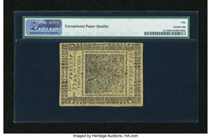 image for: Continental Currency May 10, 1775 $6 PMG About Uncirculated 50 EPQ....
