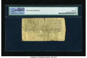 image for: Maryland January 1, 1767 $8 PMG Net Very Good 10....