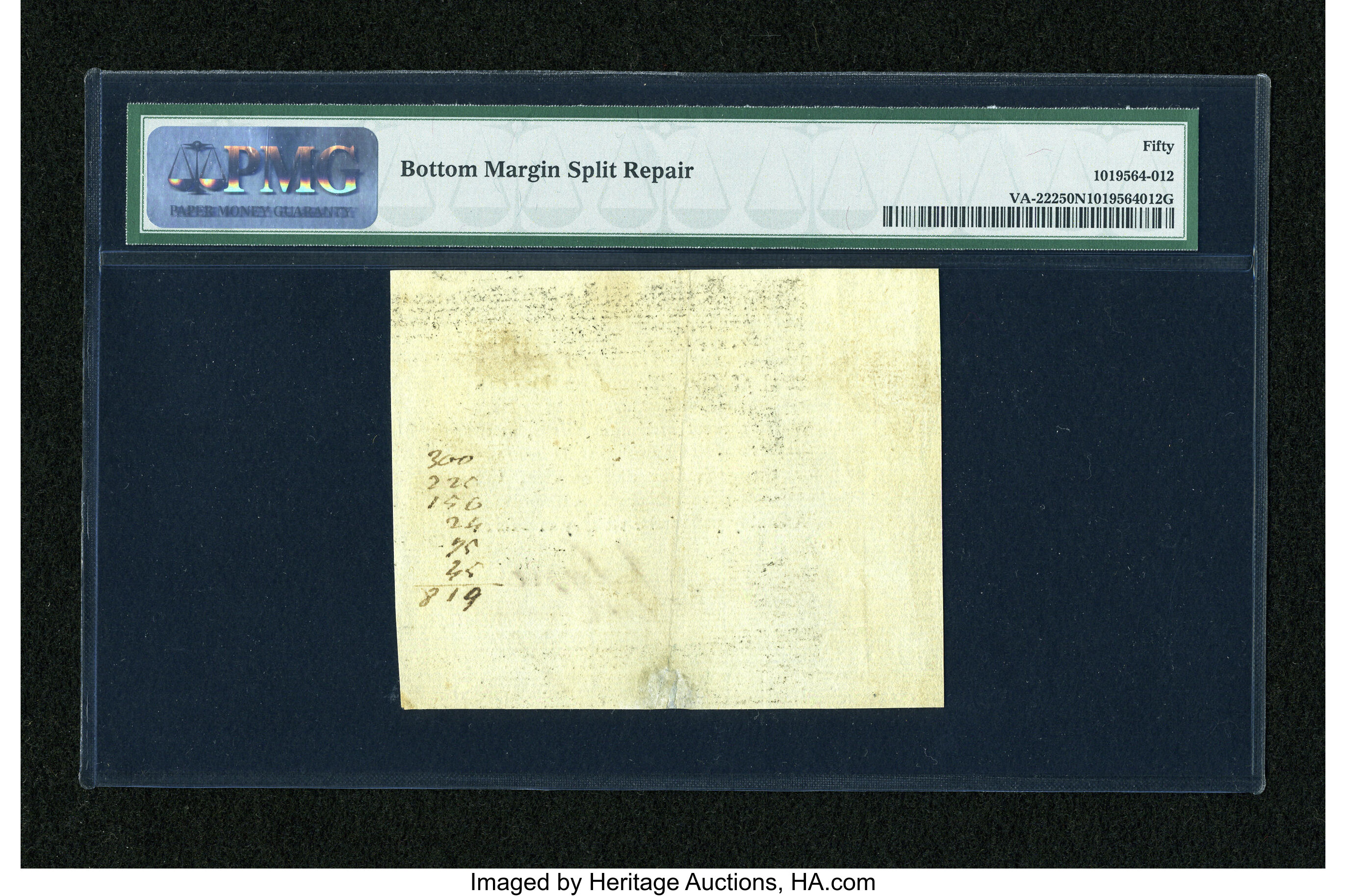 image for: Virginia March 1, 1781 $1000 PMG Net About Uncirculated 50....