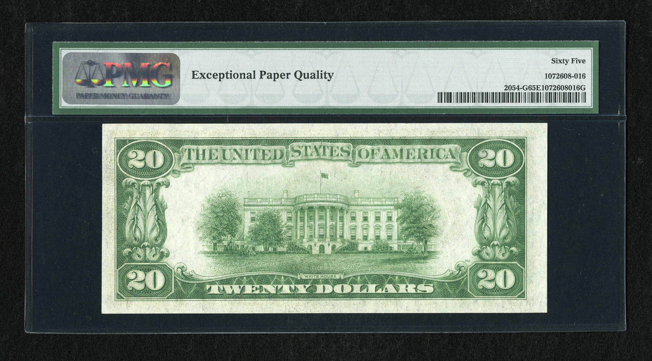 image for: Fr. 2054-G $20 1934 Dark Green Seal Federal Reserve Note. PMG Gem Uncirculated 65 EPQ....