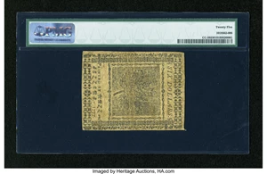 image for: Continental Currency February 26, 1777 $6 PMG Very Fine 25....