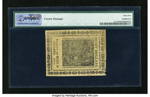 image for: Continental Currency February 26, 1777 $8 PMG Choice Extremely Fine 45....