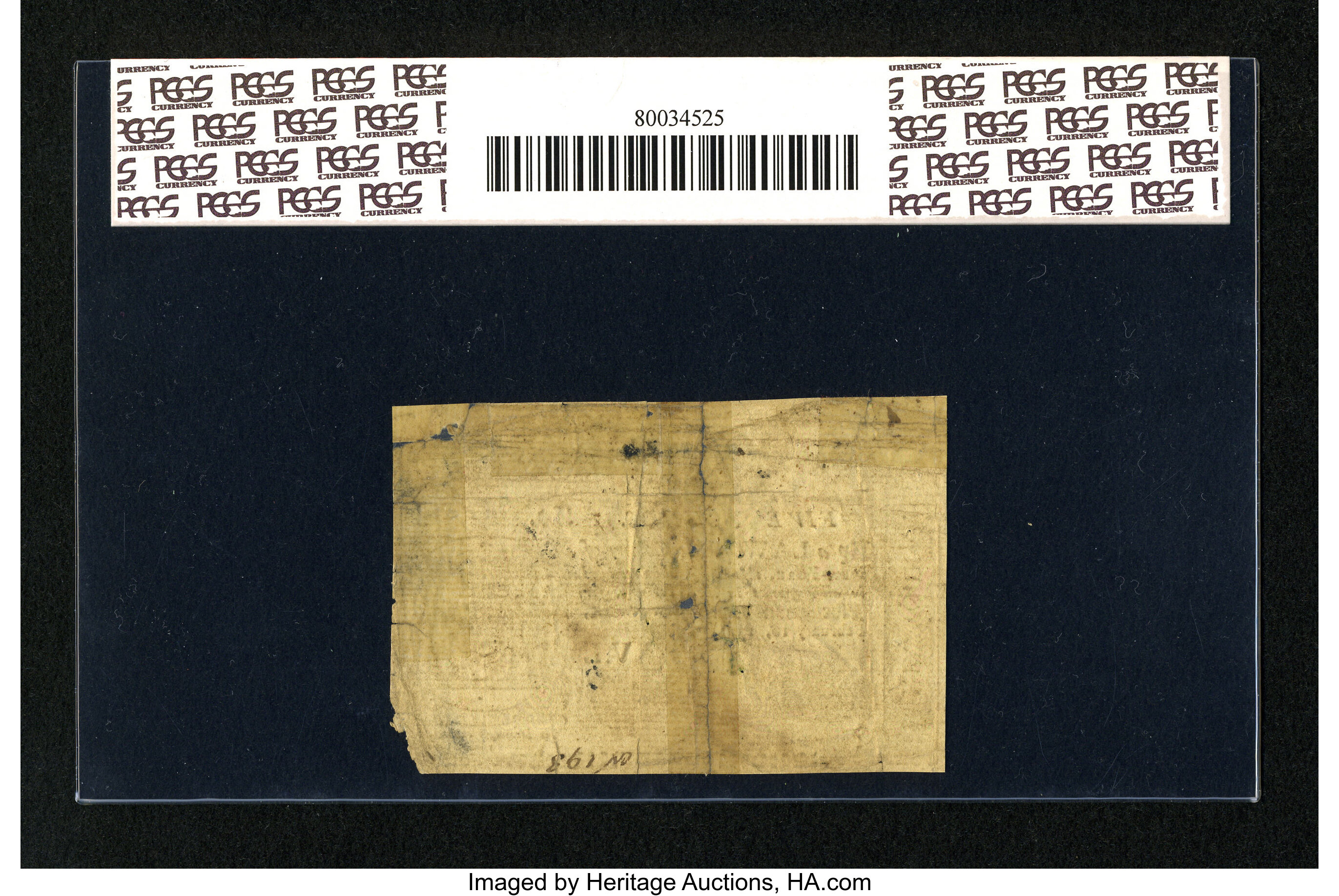 image for: New York February 16, 1771 £5 PCGS Apparent Very Fine 25....