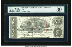 image for: T58 $20 1863....