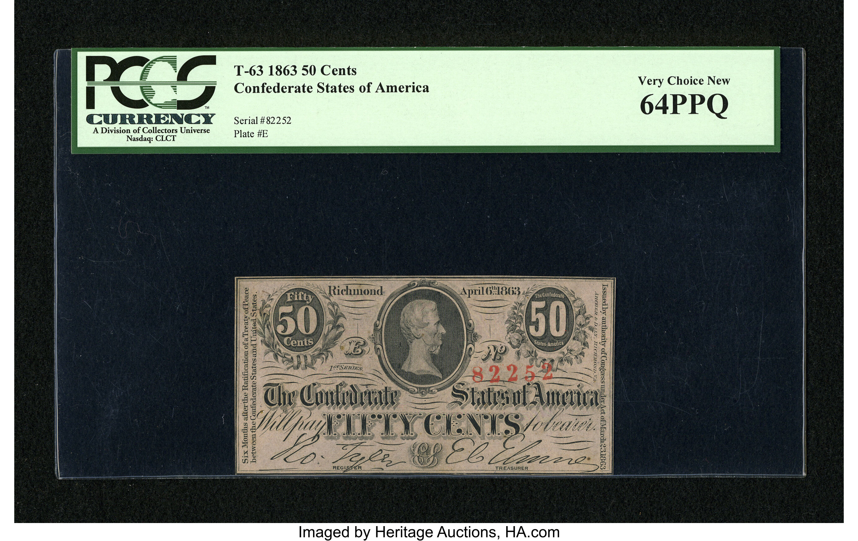 image for: T63 50 Cents 1863....