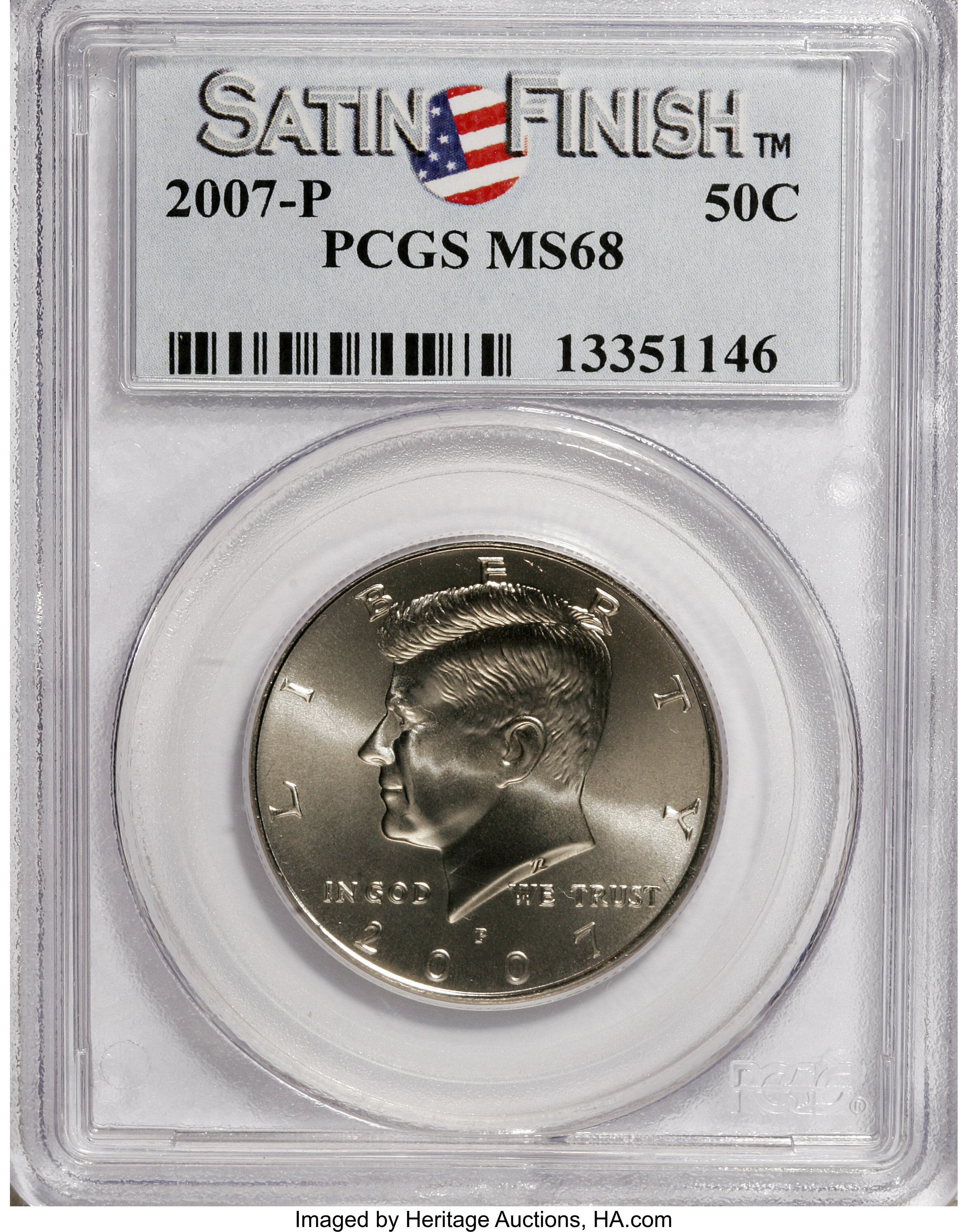 image for: 2007-P 50C Satin Finish MS68 PCGS. PCGS Population (526/155). NGC Census: (0/0).   (#149531)...