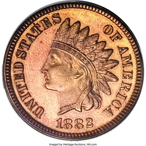 image for: 1882 1C PR66 Red PCGS....