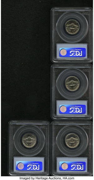 image for: 1997-P 5C MS66 Full Steps PCGS,... (Total: 4 coins)