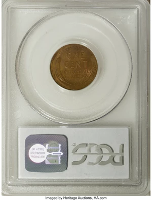 image for: 1939 1C Lincoln Cent--Struck 10% Off-Center--MS62 Red and Brown PCGS. ...