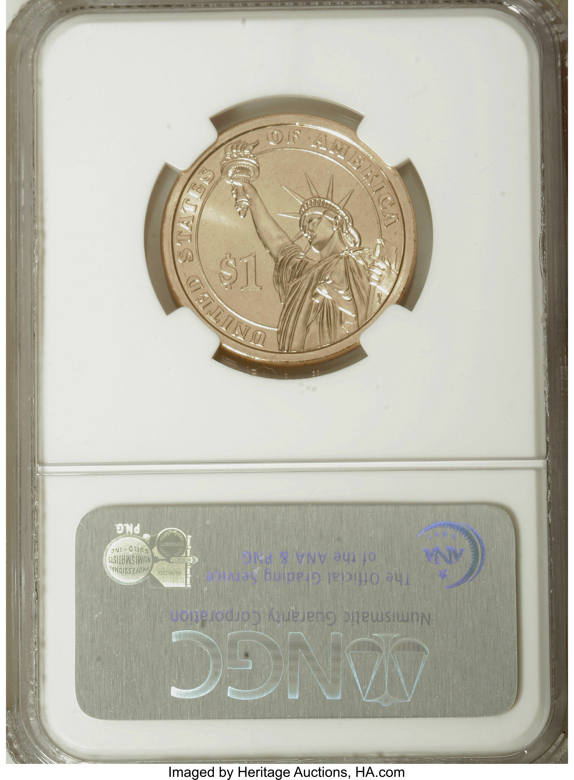 image for: 2007-P $1 John Adams Brilliant Uncirculated MS60 NGC. NGC Census: (0/0). PCGS Population (0/409).   (#390550)...