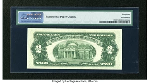 image for: Fr. 1511* $2 1953B Legal Tender Star Note. PMG Choice Uncirculated 64 EPQ....